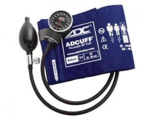 American Diagnostic Corp Multikuf Portable 4-Cuff Black Sphygmomanometer Kit - ADCUFF, & BLADDER, 1 TUBE, ADULT, NAVY - 845-11AN-1