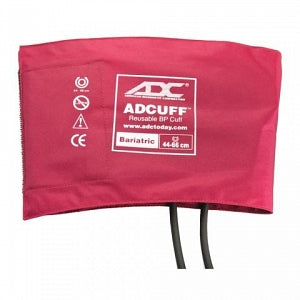 American Diagnostic Corp Multikuf Portable 4-Cuff Black Sphygmomanometer Kit - Bariatric ADcuff Blood Pressure Cuff with 2 Tubes, Burgundy - 845-12BXBD-2