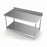 Aero Manufacturing Stainless Steel Work Table with Backsplash - WORK TABLE, 24"W X 72"L X 35"H, BACKSPLASH - AIS-2472