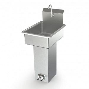 Aero Manufacturing Stainless Steel Sinks - Stainless Steel Lavatory Hand Sink, Base, Pedestal, Foot - LB1