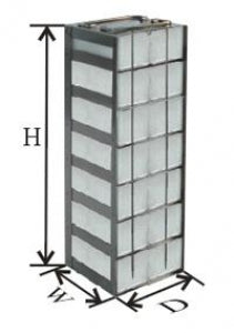 Argos Vertical Chest Freezer Racks 50 Cell 1.5ml Boxes - RACK, FOR 1.5ML 50-CELL BOX, CHEST (26) - RCM1315A
