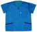 Molnlycke Blue Scrub Tops - Barrier Disposable Three-Pocket Scrub Top, Blue, Size XL - 21640