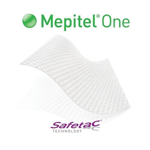 Molnlycke Mepitel One Wound Contact Layer - Mepitel One Non-Adherent Soft Silicone Wound Contact Layer, 4" x 7.2" (10 x 18 cm) - 289500