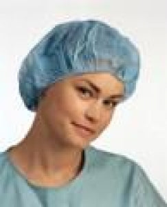 Molnlycke Health Care Bouffant Caps - Annie Bouffant Cap, Blue, Size L - 621815