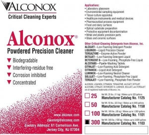 Alconox, Alconox Powdered Precision Cleaner - Alconox Powdered Precision Cleaner, 300 lb. Drum - 1103