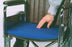 AliMed Stroke Wheelchair Cushions - Basic AliMed Stroke Wheelchair Cushion with Solid Seat and Gel Inserts and Standard Cover, 16" x 16" - 1118