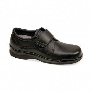 Alimed Apex Ambulator Medium Biomechanical Men's Shoes - Ambulator Men's Leather Shoes with Hook-and-Loop Closure, Black, Medium Width, Size 10.5 - 65028/MMED/105