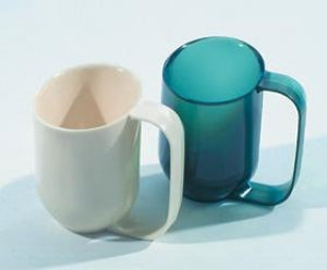 AliMed Dysphagia Cups - Dysphagia with Weighted Base Cup, 8 oz. Green - 80298