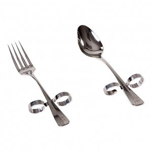 AliMed Dining with Dignity Flatware - Dine with Dignity Spoon and Fork, Regular - 82818