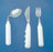 AliMed Grip-Tight Eating Utensils - Left-Angled Grip-Tight Fork - 8802