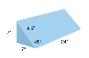 Positioner Leg Triangle AliMed 45° Triangle Positioner - 45° Triangle Upholstered Positioner ...