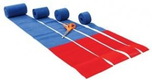 AliMed Universal Straps - Universal Strap, 2pc, 3 Closures, Side Rail Hold, 4" x 47" - 91-287