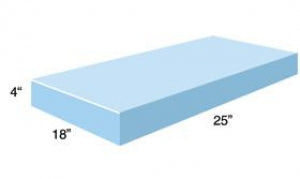 AliMed 25" Rectangle Positioner - Rectangle Positioner, Black Conductive Vinyl, 25" - 931706