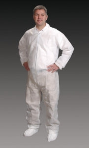 Alpha Pro Tech GenPro Critical Cover Coveralls - GenPro Coveralls with Elastic Wrists, Ankles and Back, White, Size L - CV-14032-3