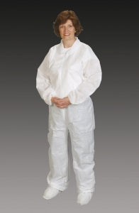 Alpha Pro Tech Critical Cover NuTech Coveralls - Elastic Waist and Ankle Coverall, White, Size 4XL/5XL - CV-64022-8