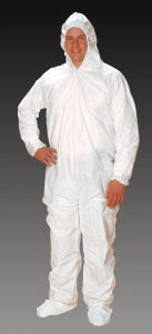 Alpha Pro Tech ComforTech Assurance Critical Cover - Elastic Hood, Wrist and Ankle Irradiation Coveralls with AquaTrak Boots, Size 5XL - CVA-J4C92-8