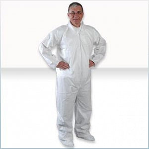 Alpha Pro Tech ComforTech Critical Cover Coveralls - White Coveralls, Hood, Aquatrak Boots, Size 5XL - CV-J4C92-8
