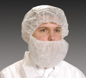 Alpha Pro Tech GenPro Critical Cover Beard Covers - Universal Beard Cover, White - MS-14138-8