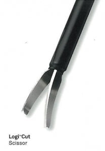 Adler Instrument LogiCut Resposable Laparoscopic Scissors - LogiCut Bariatric Scissors, 16 mm Blade x 450 mm - 120-7004