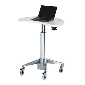 Altus Nonpowered Laptop Carts - Nonpowered Magnetic Kidney Laptop / LCD Cart, 18" Height Adjustment, 20" D x 20" W - MPC-33P-XX-0141