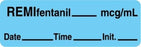 Centurion Centurion Anesthesia Syringe Labels - Remifentanil Blue mcg / mL Tape - ALX952B