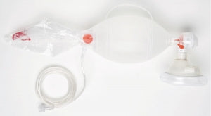 Ambu Resuscitator Man Bag - SPUR II Adult Resuscitator Open Bag Reservoir, Duraclear Medium Face Mask, PEEP valve - 521 611 001