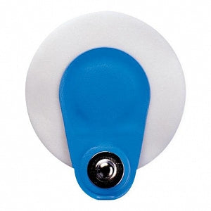 Ambu BlueSensor SP Wet Gel Electrodes - Ambu Blue Sensor SP, Wet Gel with Foam Backing, 42.5 mm x 38 mm, Round with Offset, Snap Connector, Stress Test / Short Term, 50/Pack, 40 Packs / Case - SP-00-S/50