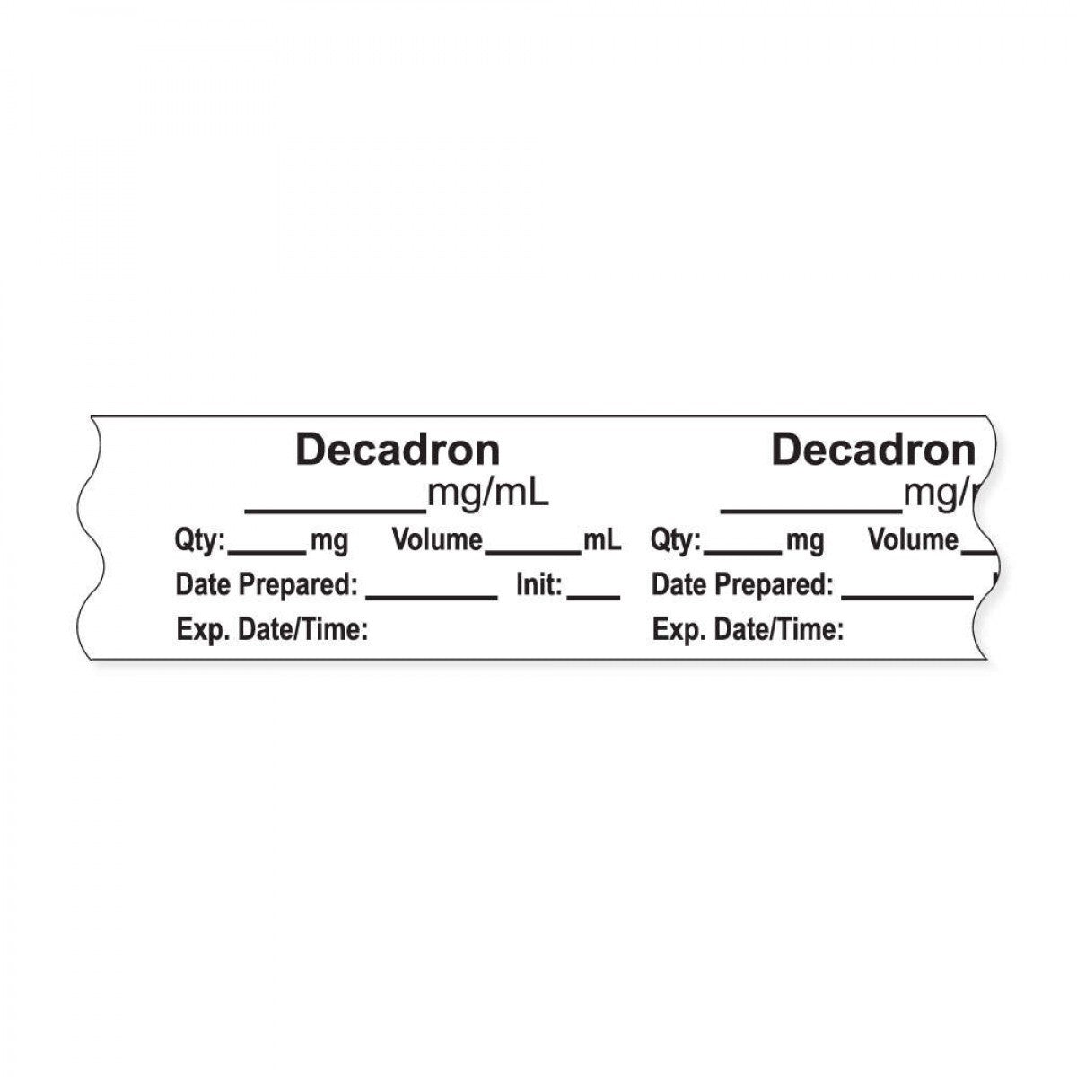 Anesthesia Tape, With Expiration Date, Time & Initial (Removable), 
