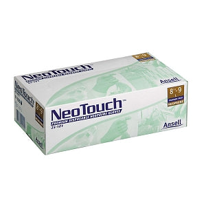 Ansell Edmont NeoTouch Texured PF Neoprene Gloves - NeoTouch Powder-Free Textured Neoprene Gloves, 9.5", Green, Size XS - 385727