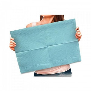 Adenna Patient Bibs / Lap Cloths - BIBS, DENTAL, BLUE, 18"X13" - BIB741B