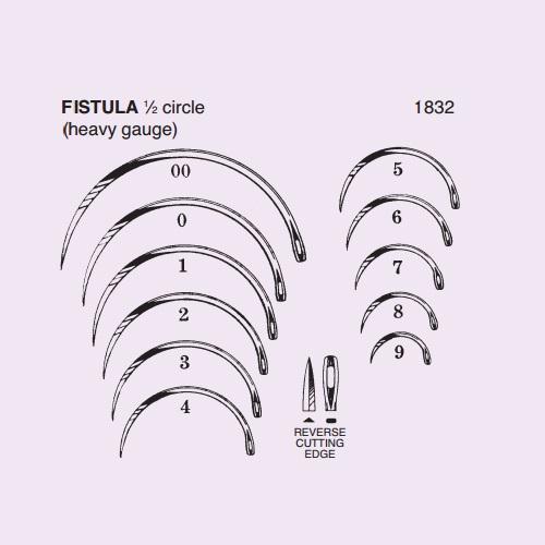 NEEDLE, SUTURE, FISTULA REVERSE, SIZE 3