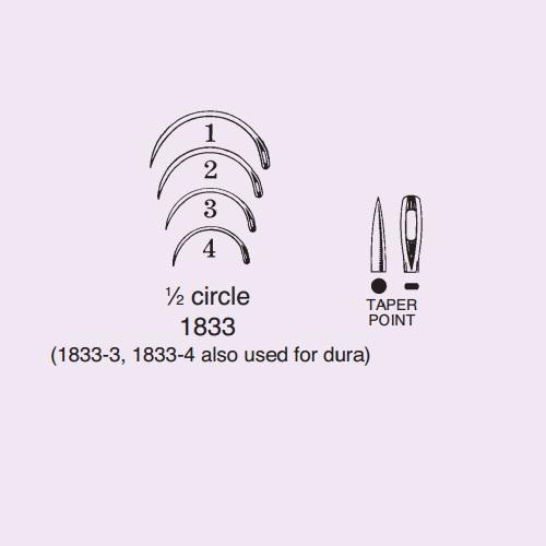Taper Point 1/2 Circle Eye Needles