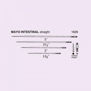 Anchor Products Mayo Catgut Surgical Needle - Mayo Heavy 1/2 Circle Suture Needle, Taper Point, Size 4 - 1867-04DC