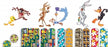 Derma Sciences Coyote and Road Runner Adhesive Bandages - Adhesive Bandages, Wiley Coyote and Road Runner, 3/4" x 3" - 1076737