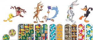 Derma Sciences Coyote and Road Runner Adhesive Bandages - Adhesive Bandages, Wiley Coyote and Road Runner, 3/4" x 3" - 1076737