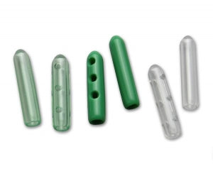 Aspen Surgical Vented Instrument Tip Protectors - Instrument Tip Protector, Vented, Guard, Green Tint, 2.8 mm x 19 mm - 093013BBG