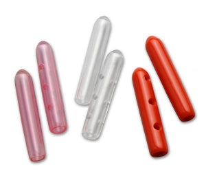 Aspen Surgical Vented Instrument Tip Protectors - Instrument Tip Protector, Vented, Guard, Red Tint, 3.2 mm x 25.4 mm - 093014BBG