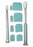 Aspen Surgical Osteotome Tip Protectors - Osteotome Nonvented Instrument Guard, Blue, 9.5 mm x 25 mm - 094002BBG