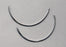 Aspen Surgical 1/2 Circle Reverse Cutting Needles - Surgical Needle, 1/2 Circle, Reverse Cut, 0.05" x 2.480", 2/Pack - 209104