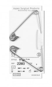 Aspen Surgical Products Safety Pins - Safety Pin, 1-1/2" - 2202