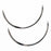 Aspen Surgical 1/2-Circle Reverse Cutting Fistula Needles - Fistula Needle, 0.037"x .984", 1/2 Circle, Reverse Cutting - 243207