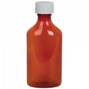 Apothecary Products Ezy Dose Oval Amber Plastic Bottles - Ezy Dose Oval Amber Plastic Bottle, 6 oz. - 30683
