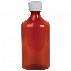 Apothecary Products Ezy Dose Oval Amber Plastic Bottles - Ezy Dose Oval Amber Plastic Bottle, 8 oz. - 30684