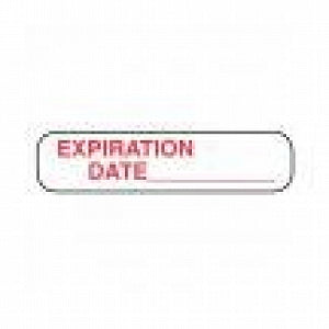Apothecary Products Expiration Date Label - EXPIRATION DATE LABEL (1000/CS) - 41119