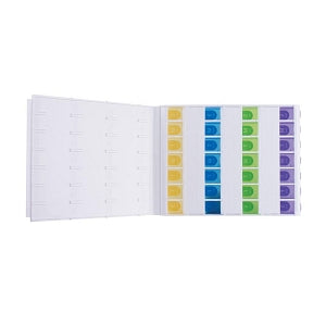 Apothecary Products Easy Fill Pill Planners - PLANNER, MEDICATION, EZY FILL, XL, 4X / DAY - 67706