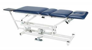 Armedica Hi Lo Four-Section Treatment Tables - Hi-Lo Four-Section Treatment Table, One-Section Headrest with Contoured Face and Nose Opening, One-Step Power Caster System, 76" L x 27" W x 24" to 35.5" H, 400-lb. Weight Capacity - AM400