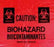Associated Bag Company Gusseted Bags - Biohazard Bag with Gusseted Liner, Red, 4 Mil, 15" x 9" x 23" - 36-6-105R