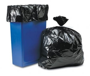 Associated Bag Company Low Density Flat Poly Bags - Black Low-Density Poly Liner, 1.2 Mil, 33" x 40", 25/Roll - 52-106B