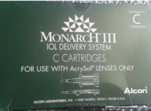 Alcon Labs Monarch III IOL Delivery System - Monarch III IOL Cartridge ...