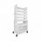 TrippNT Slanted Suture Carts with Bulk Storage Area - Extra Wide Tall Slanted Suture Cart with 10 Shelves, 27"W x 56"H x 17"D - 51939